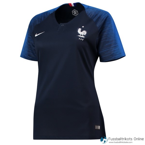 Frankreich Trikot Damen Heim 2018 Blau Fussballtrikots Günstig